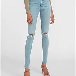 Express blue skinny jeans